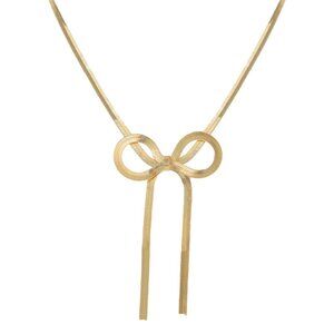 Herringbone Bow Necklace